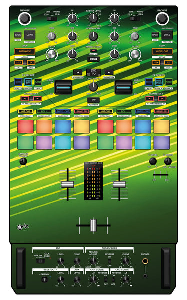 Pioneer DJ DJM S7 Skin Green Lazer